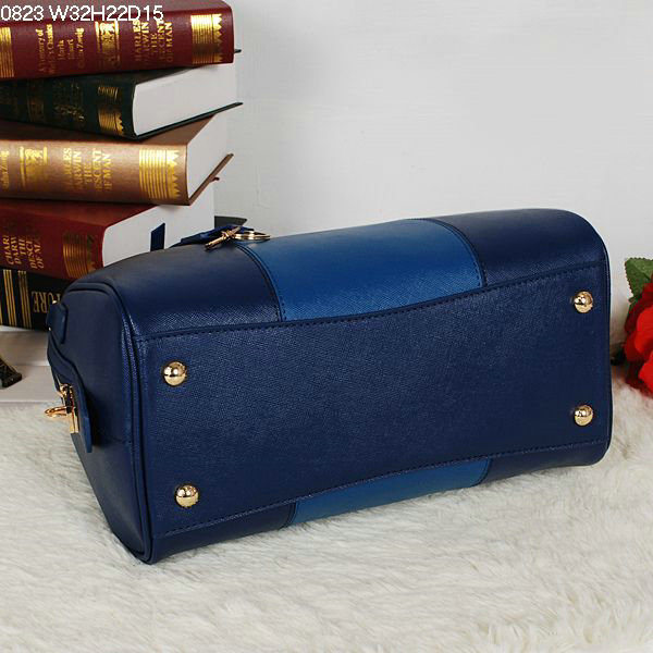 2014 Prada Saffiano Leather 32cm Two Handle Bag BL0823 royablue&blue for sale